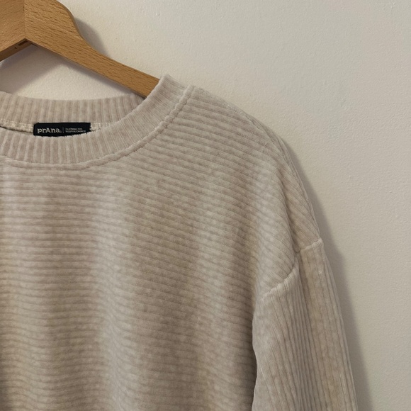 prAna Women's Escambia Pullover in Au Lait Heather | Size Small - Picture 4 of 13